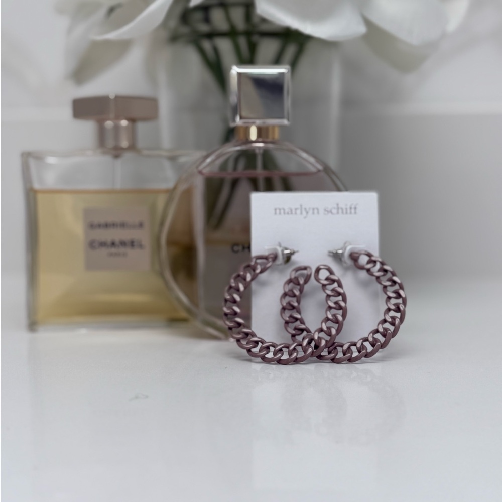 Marlyn Schiff Link Hoop Earrings